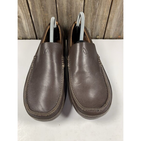Olukai Men’s Kulana Leather Brown Loafers Shoe Size 9.5 main image 7